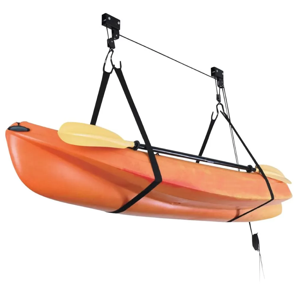 Bike Ceiling Lift Hoist Kayak Canoe Hoist For Storage Garage(Black)